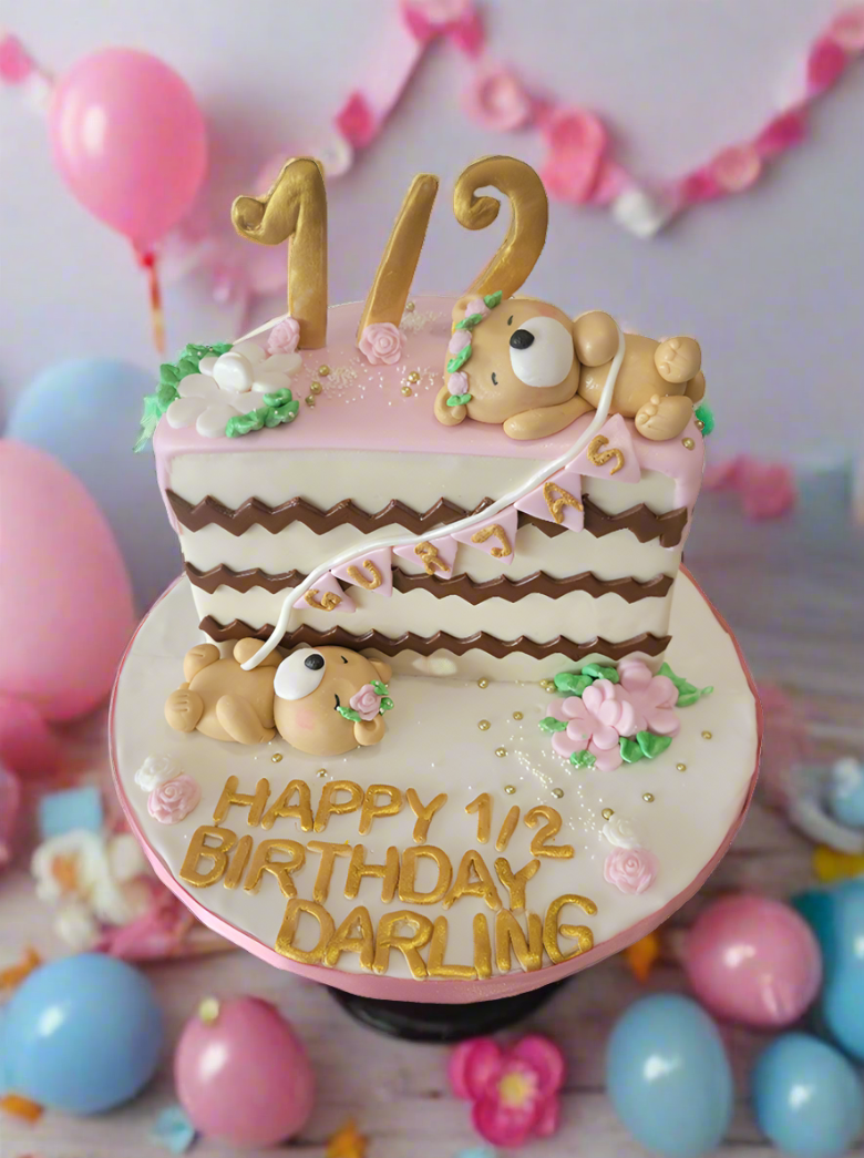 Gurjas Half Birthday Fondant Cake