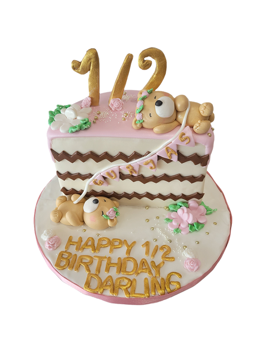 Gurjas Half Birthday Fondant Cake