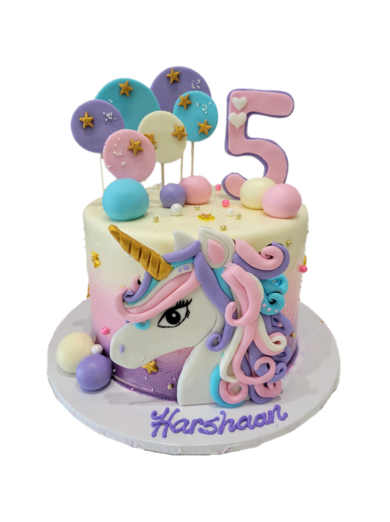 Harshaan Unicorn Fondant Cake