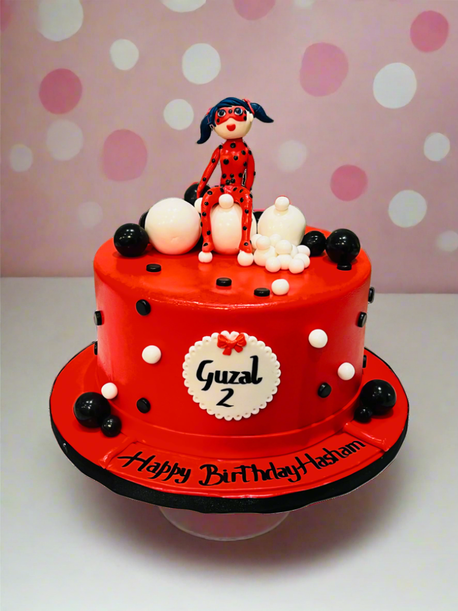 Hasham Miraculous Ladybug  Fondant Cake