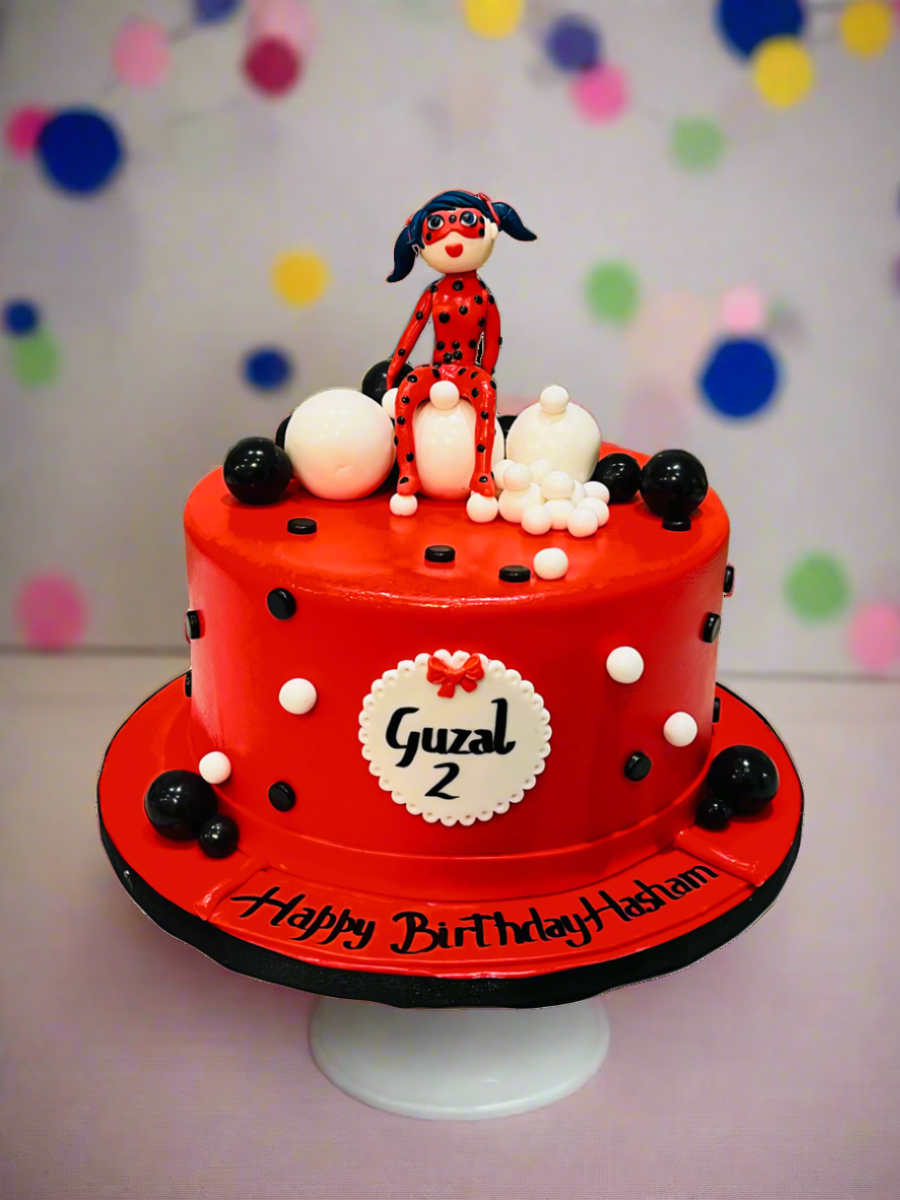 Hasham Miraculous Ladybug  Fondant Cake