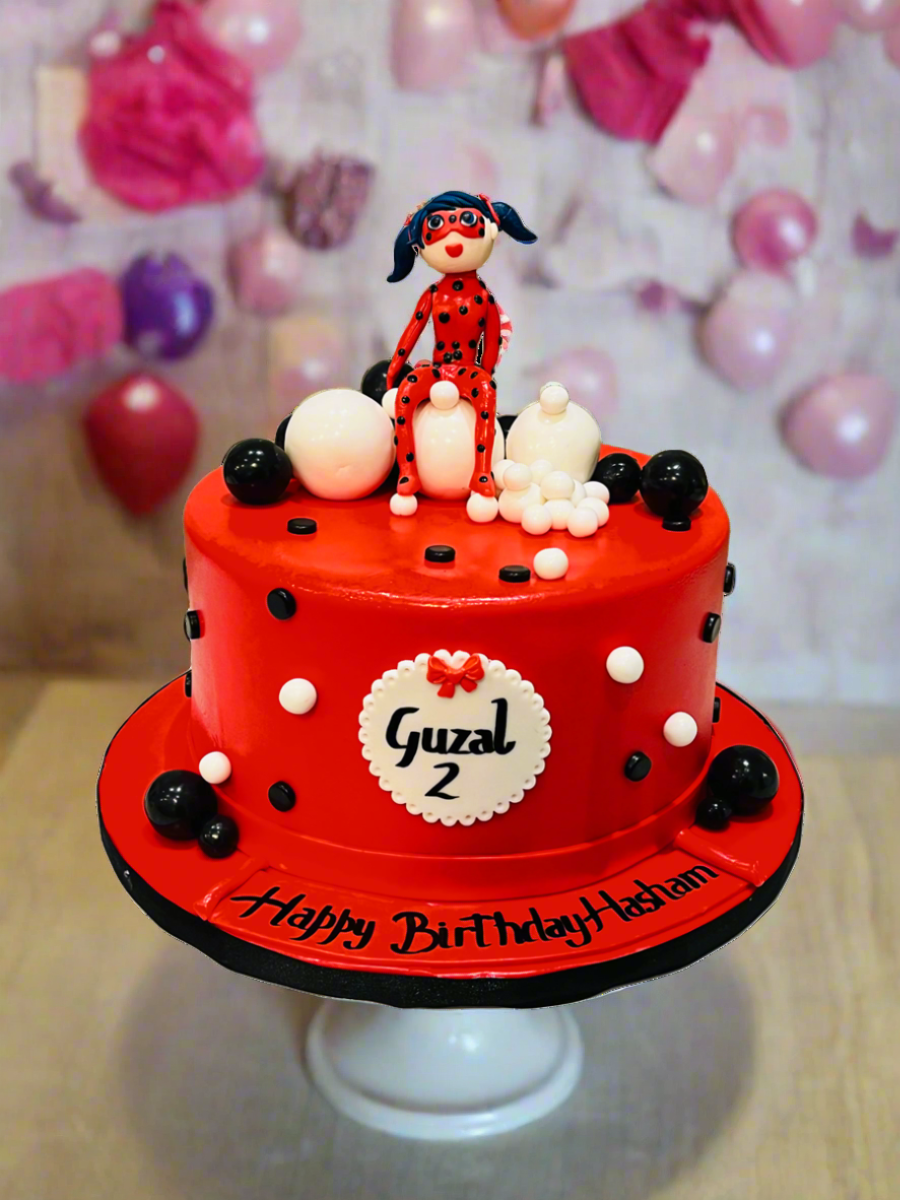 Hasham Miraculous Ladybug  Fondant Cake