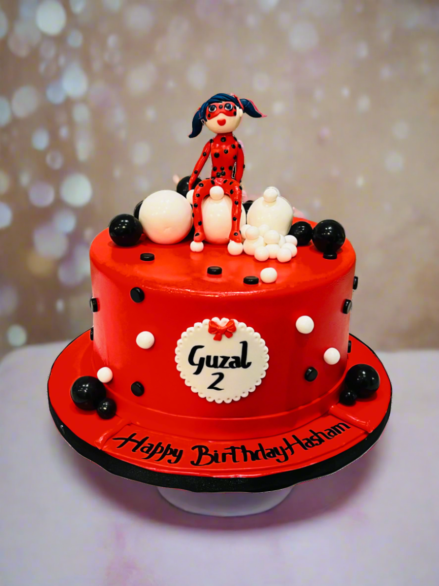 Hasham Miraculous Ladybug  Fondant Cake