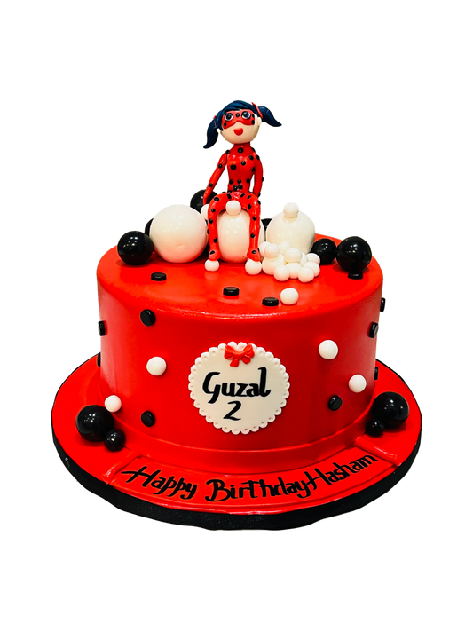 Hasham Miraculous Ladybug  Fondant Cake