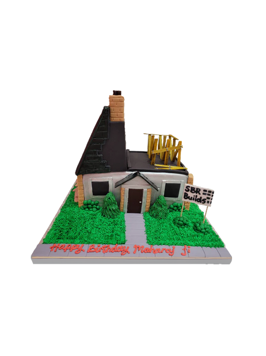 Home Building Custom Cake