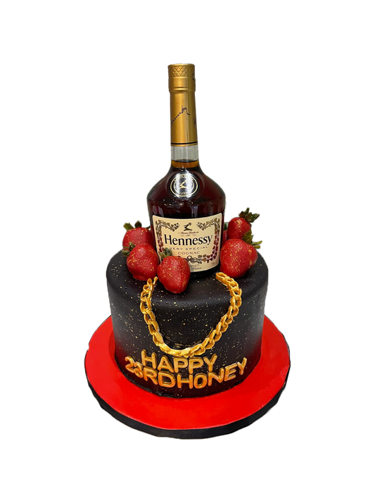 Honey Bottle Fondant Cake