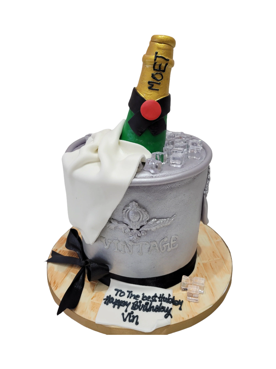 Ice & Bottle Bucket Cake