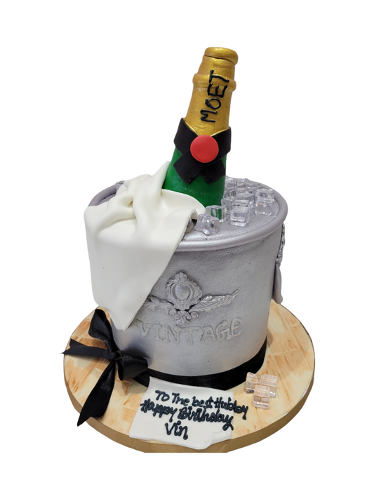 Ice & Bottle Bucket Cake