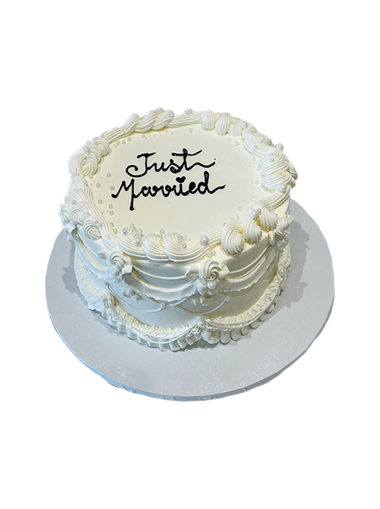 Ivory Pearl Birthday Cake