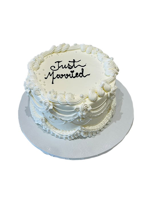 Ivory Pearl Birthday Cake
