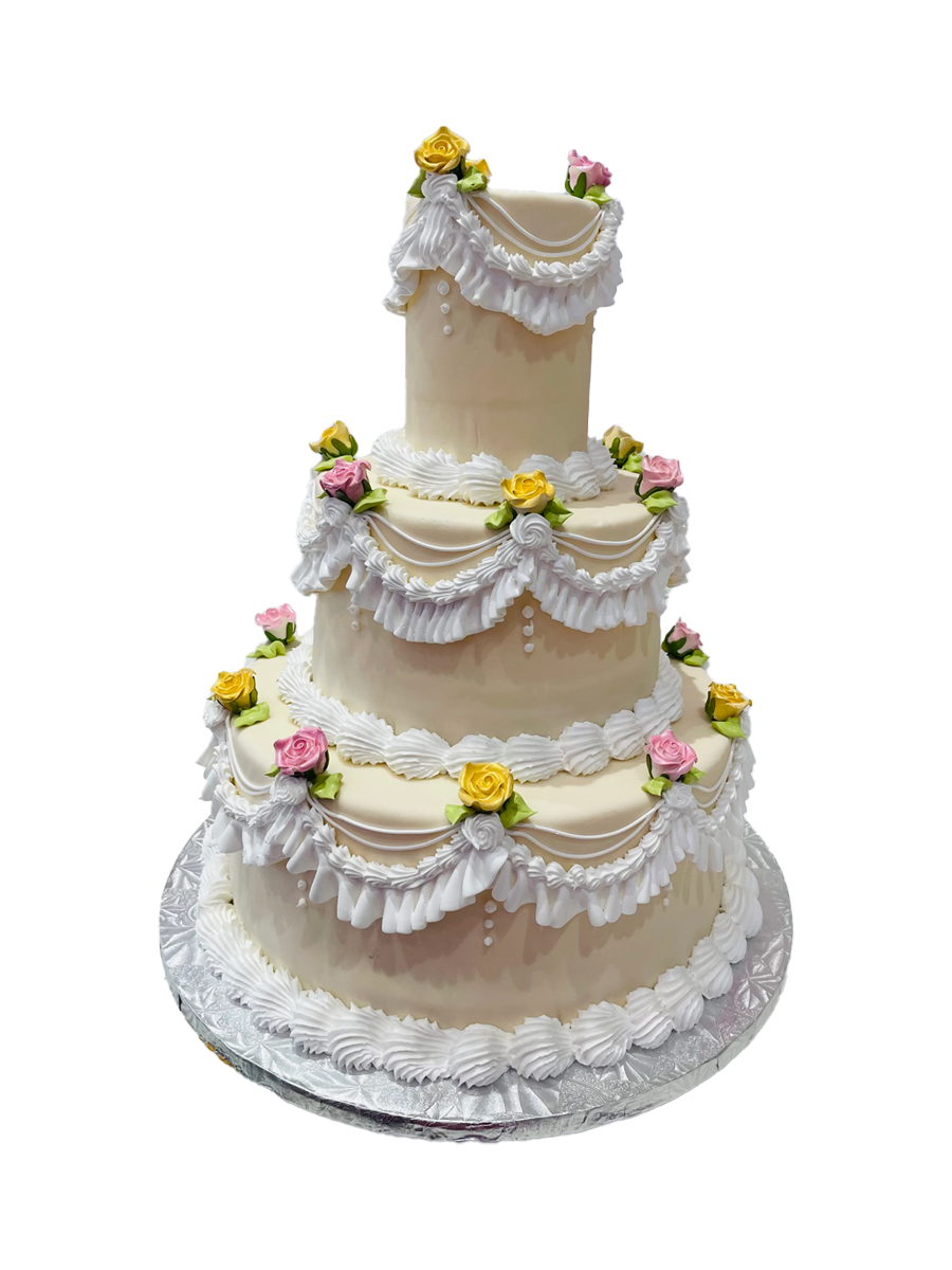 Ivory Vintage Tiered Cake