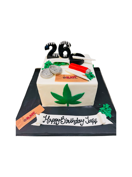 Jass Weed Fondant Cake