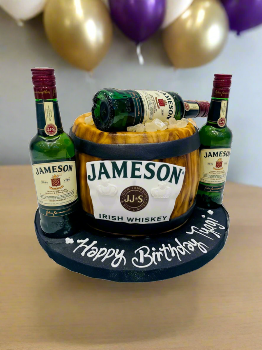 Jameson Barrel Bottle Cake
