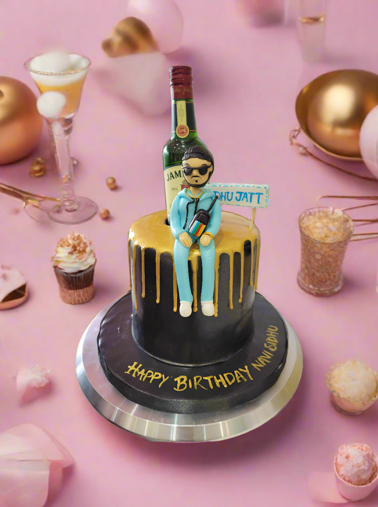 Jameson Black Fondant Cake