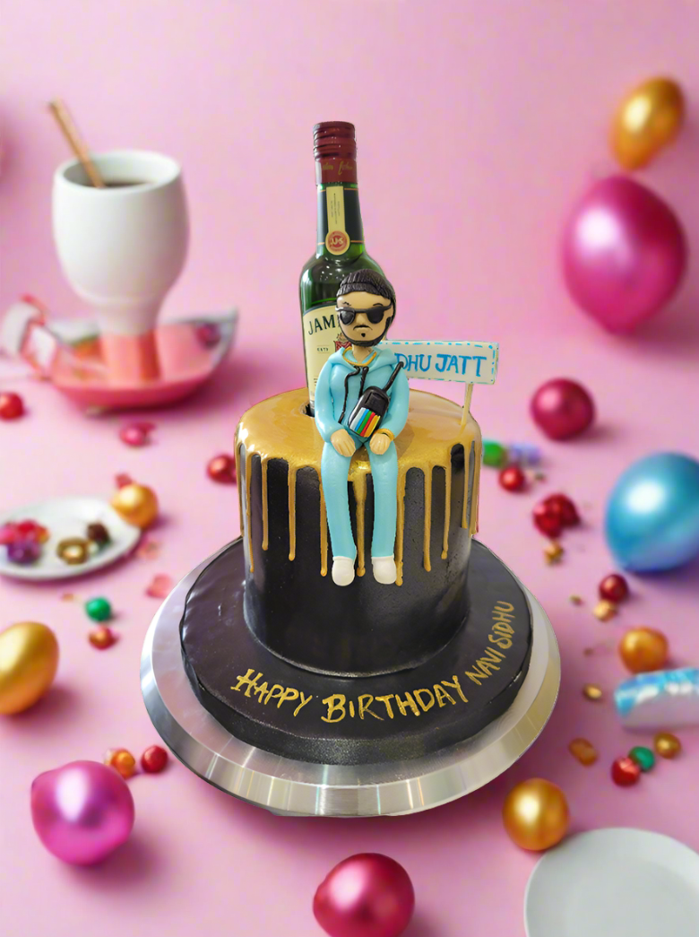 Jameson Black Fondant Cake