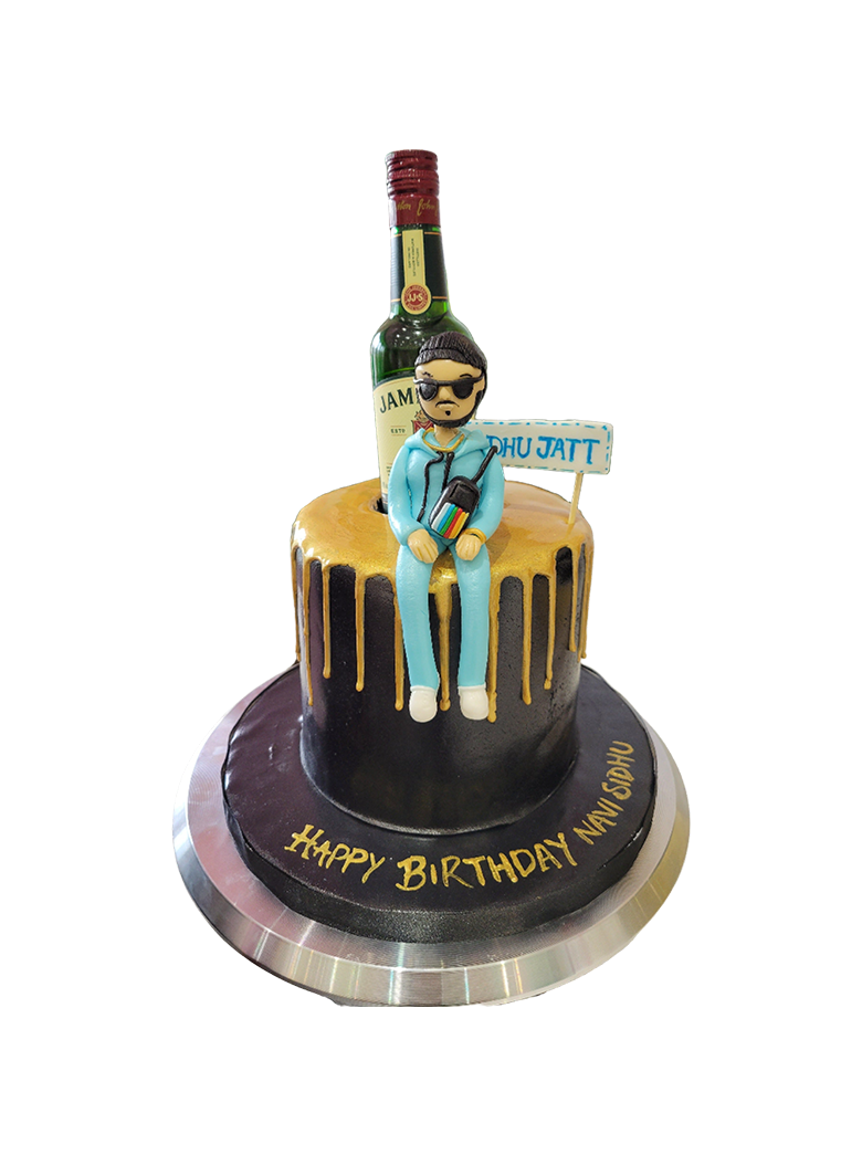 Jameson Black Fondant Cake
