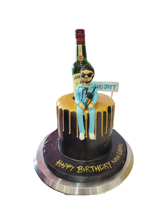 Jameson Black Fondant Cake
