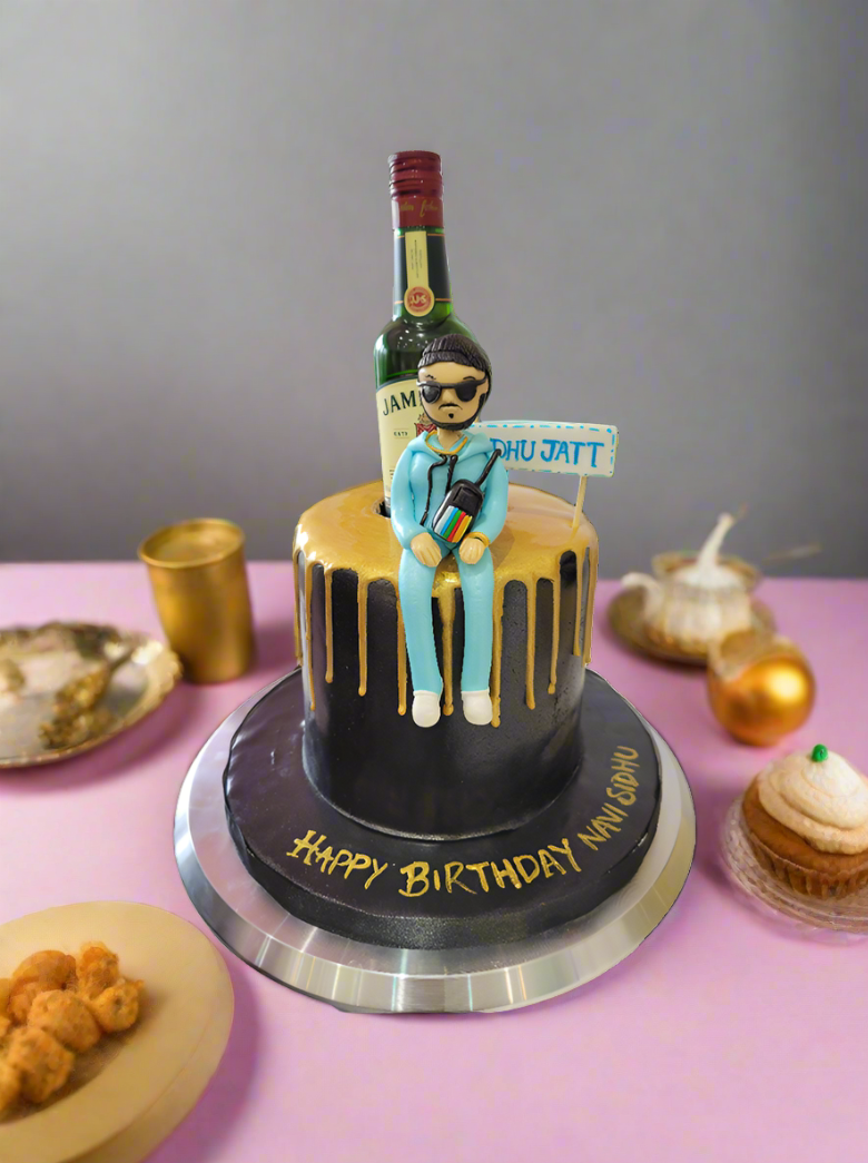 Jameson Black Fondant Cake