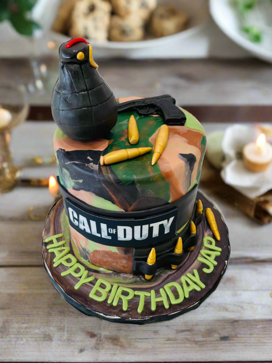 Jap Call of Duty Fondant Cake