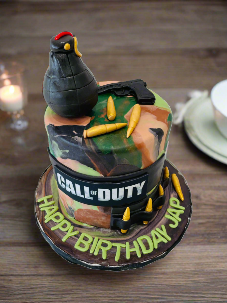 Jap Call of Duty Fondant Cake