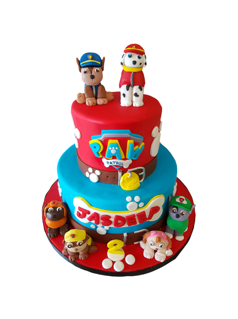 Jasdeep Paw Patrol Fondant Cake
