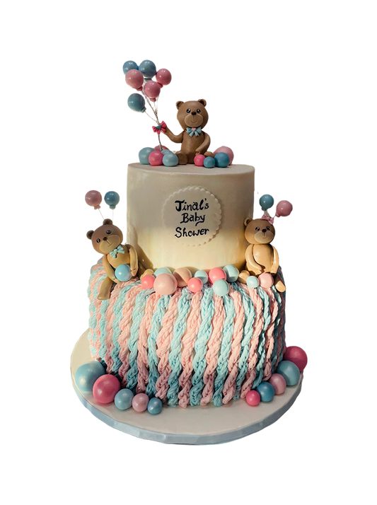 Jinal's Baby Shower Fondant Cake
