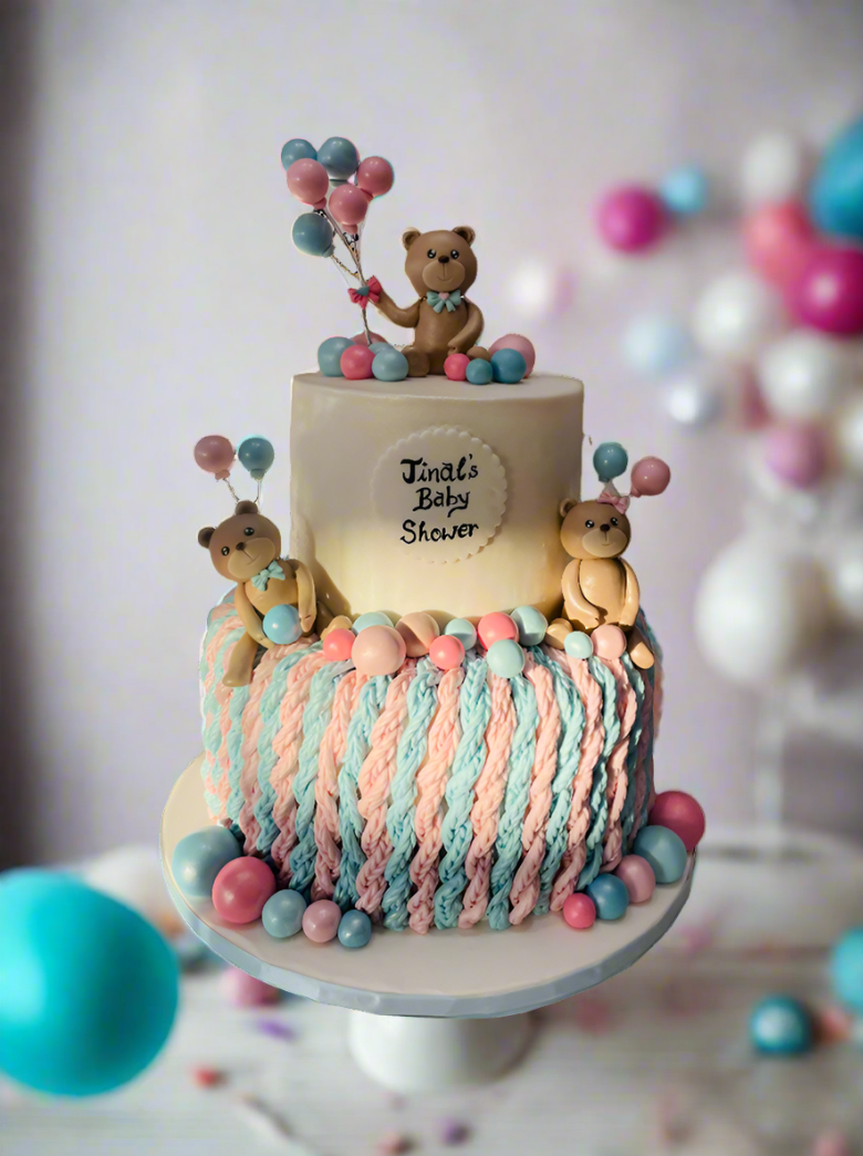 Jinal's Baby Shower Fondant Cake