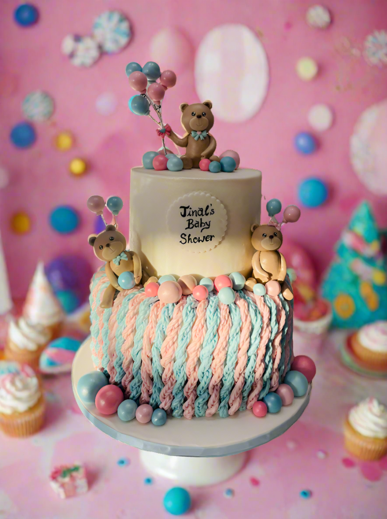 Jinal's Baby Shower Fondant Cake