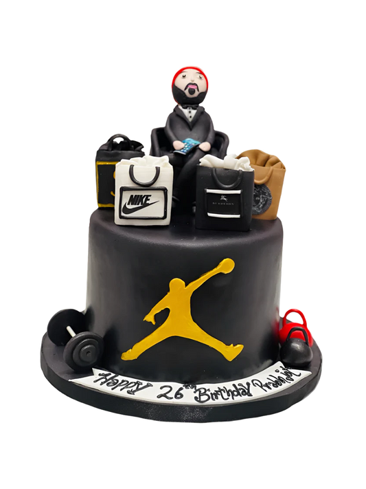 Jordan Themed Fondant Cake