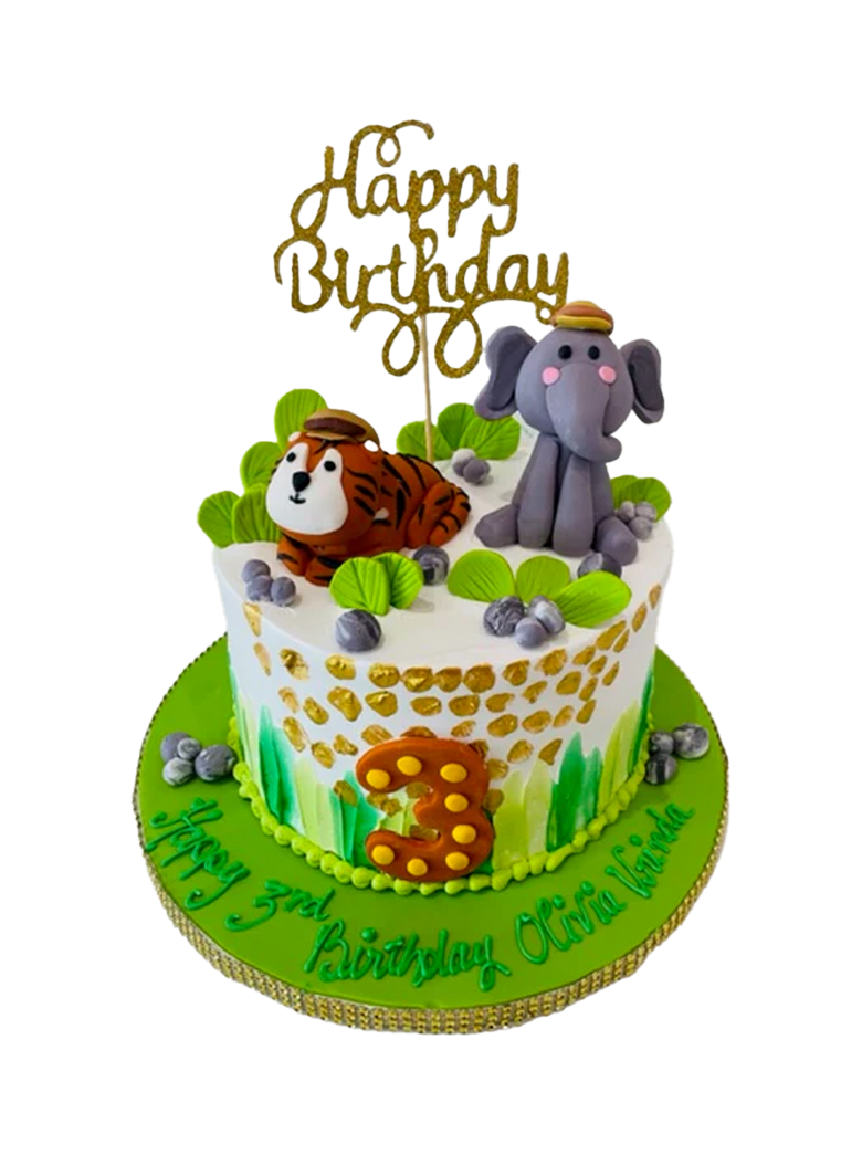 Olivia's Jungle Theme Party Cake