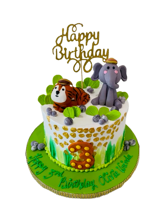 Olivia's Jungle Theme Party Cake