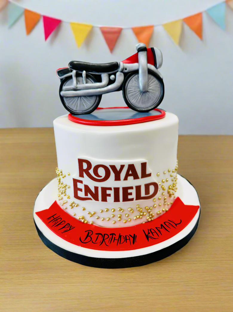 Kamal Bike Fondant Cake