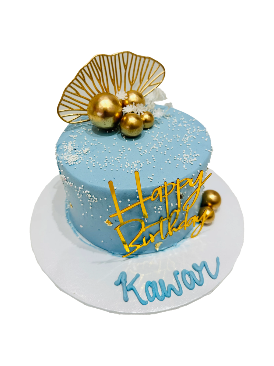 Kawar Blue & Gold Cake