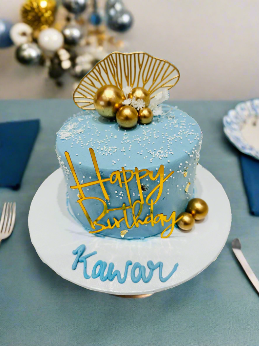 Kawar Blue & Gold Cake