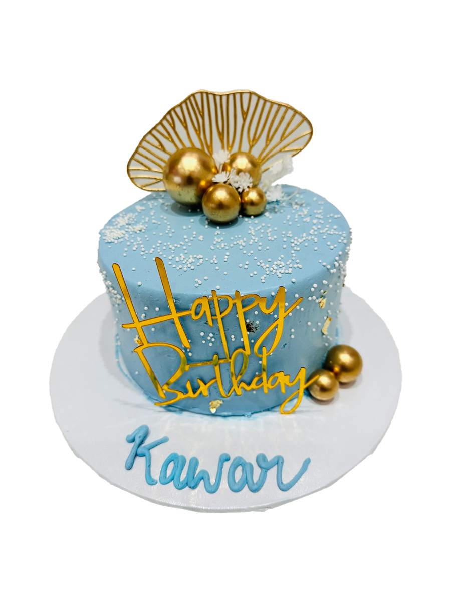 Kawar Blue & Gold Cake