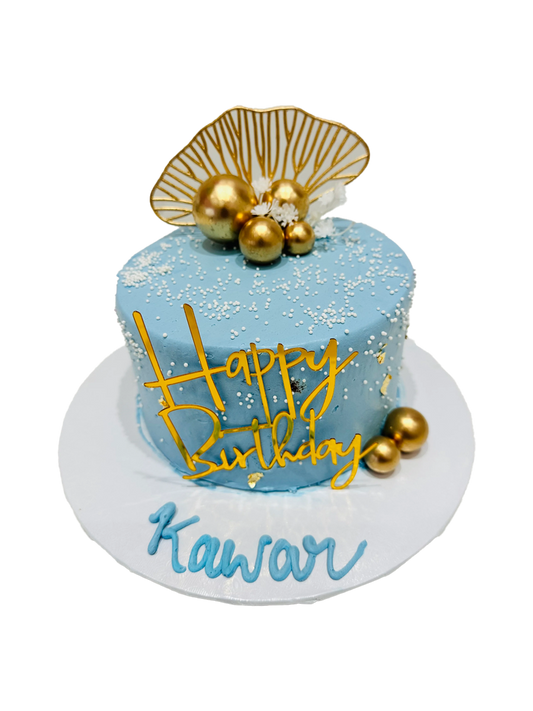 Kawar Blue & Gold Cake