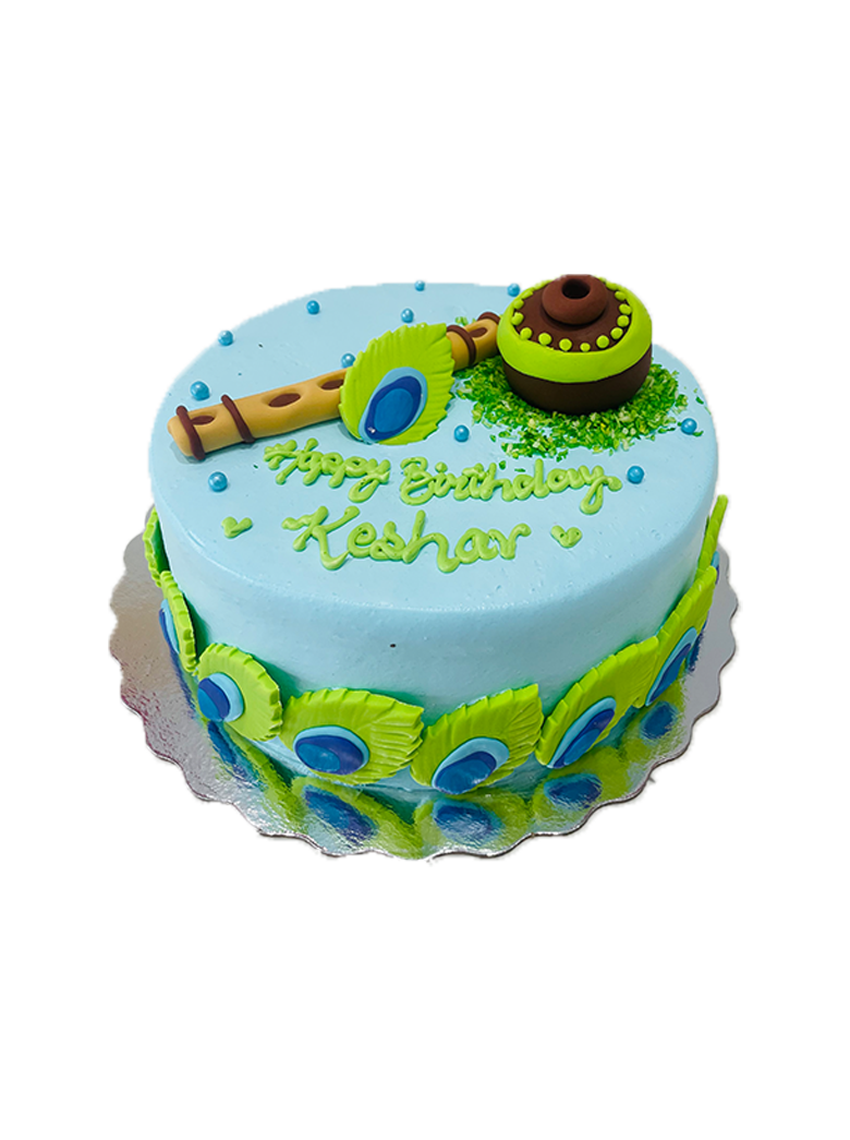 Keshav Peacock Cream Cake
