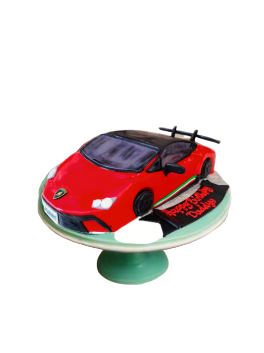 Lamborghini Car Birthday Cake