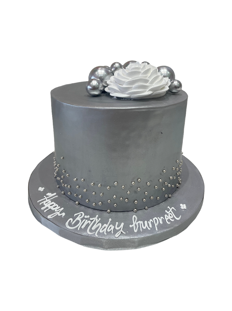 Silver Fondant Cake