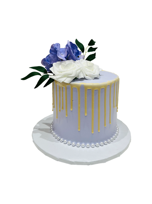 Lavender Drizzle Cream Cake