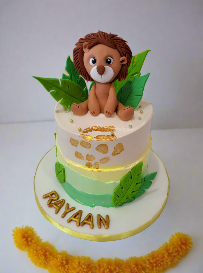 Baby Lion Cream Cake