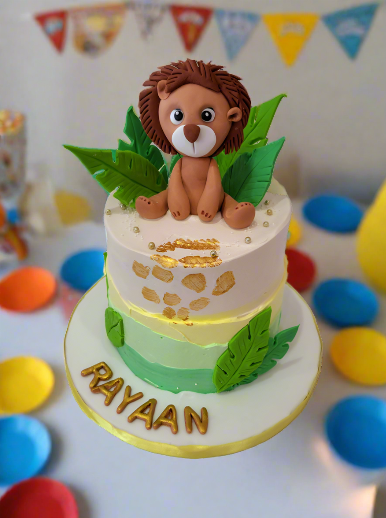 Baby Lion Cream Cake
