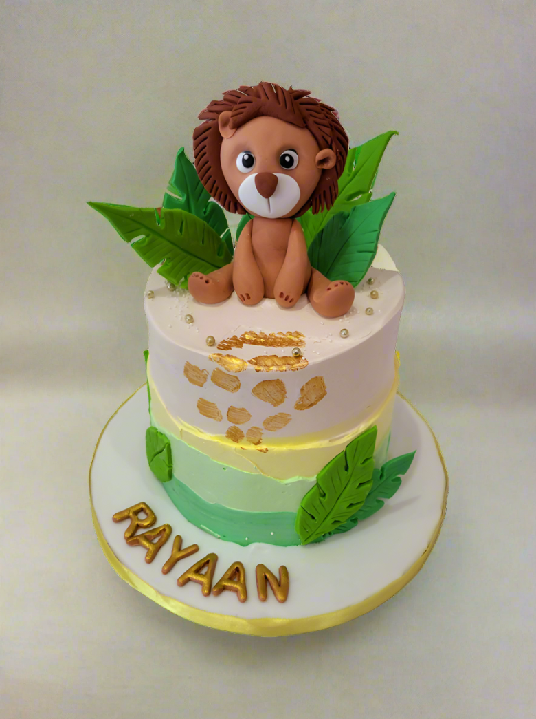 Baby Lion Cream Cake