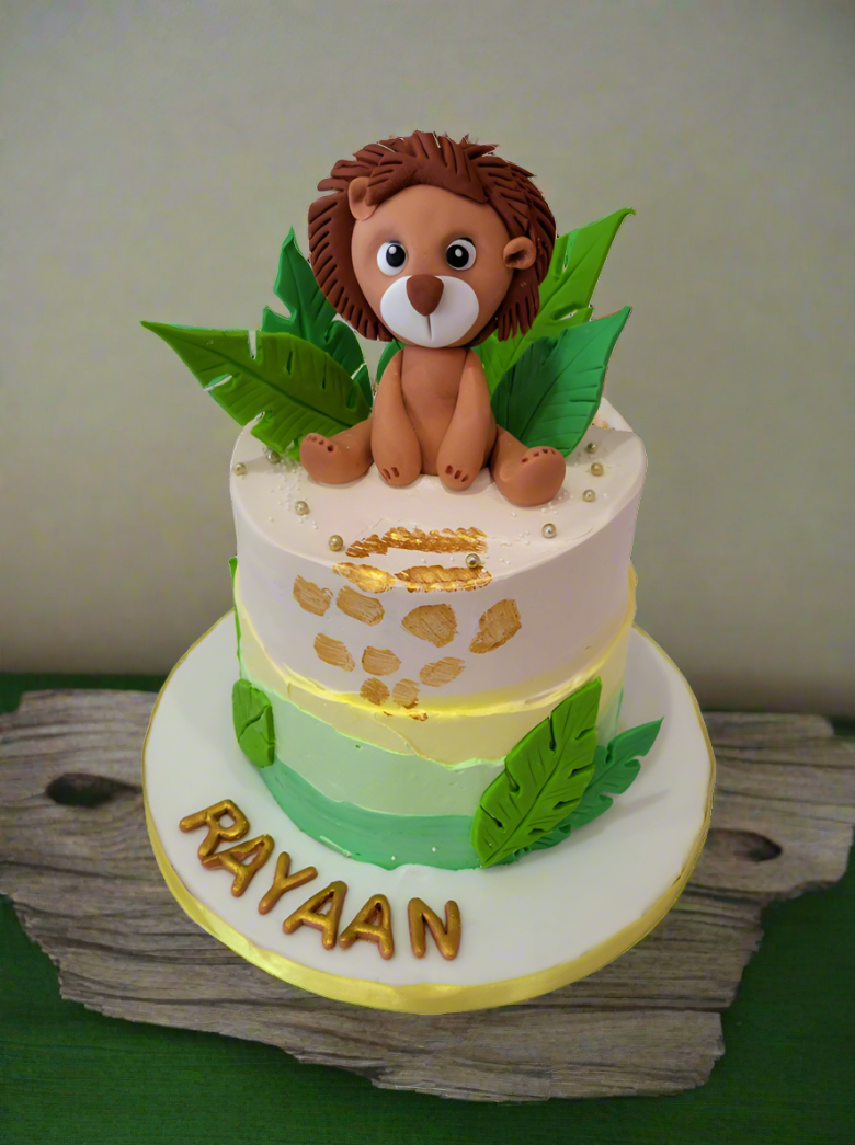 Baby Lion Cream Cake
