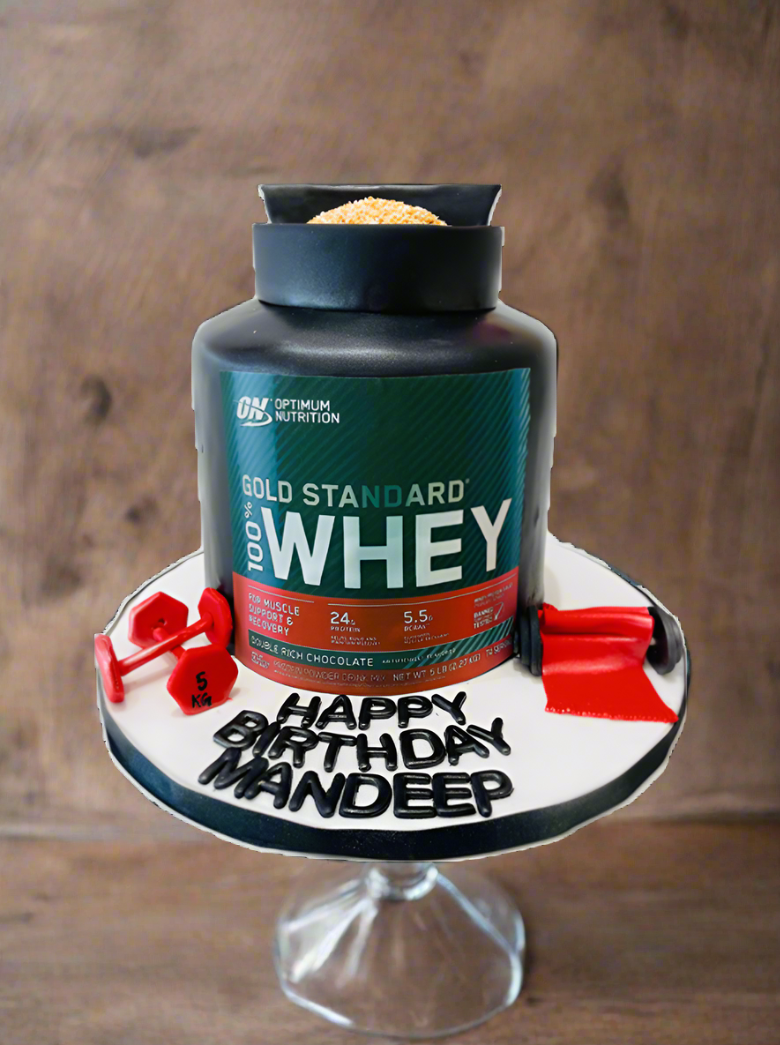 Fitness-Themed Protein Power Cake