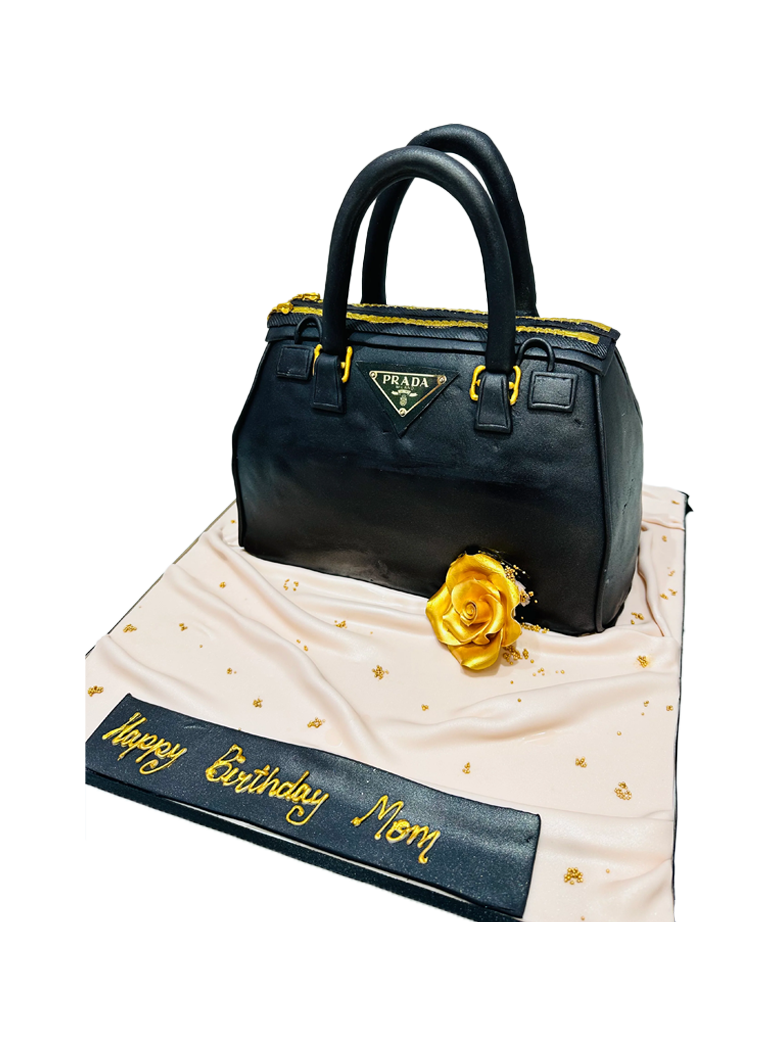 Prada Hand Bag Fondant Cake