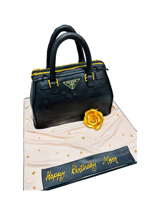Prada Hand Bag Fondant Cake