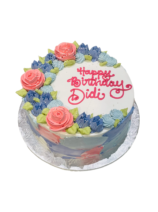 Mylie Floral Birthday Cake