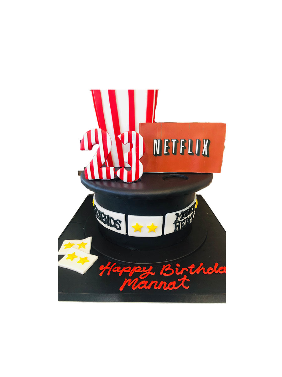 Netflix Fondant Birthday Cake