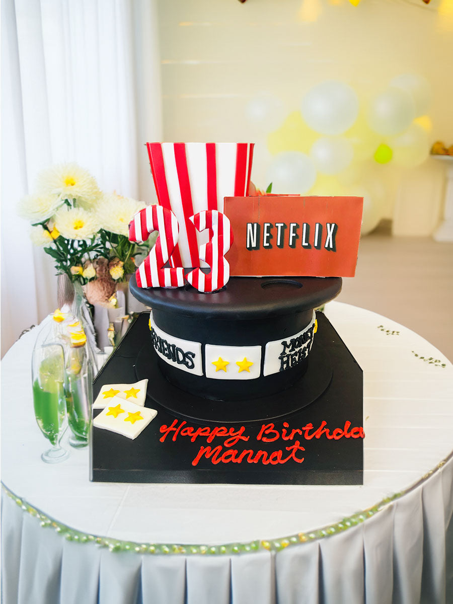 Netflix Fondant Birthday Cake